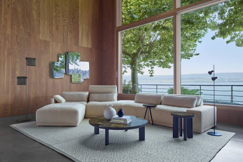 Canapé Grand Angle en tissu Cinna chez Showroom443