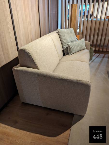 Canapé moderne et convertible en tissu beige contemporain et modulable à Nîmes 