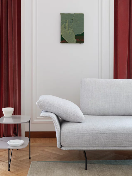 Canapé d'angle en cuir italien AVANT APRES de Saba italia chez Showroom443 à Nîmes