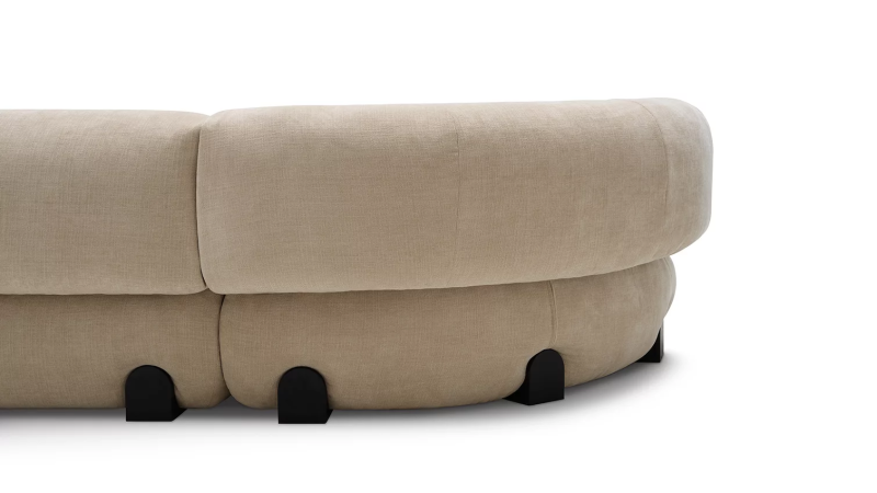 Canapé d'angle en cuir italien SIMPOSIO de Saba italia chez Showroom443 à Nîmes