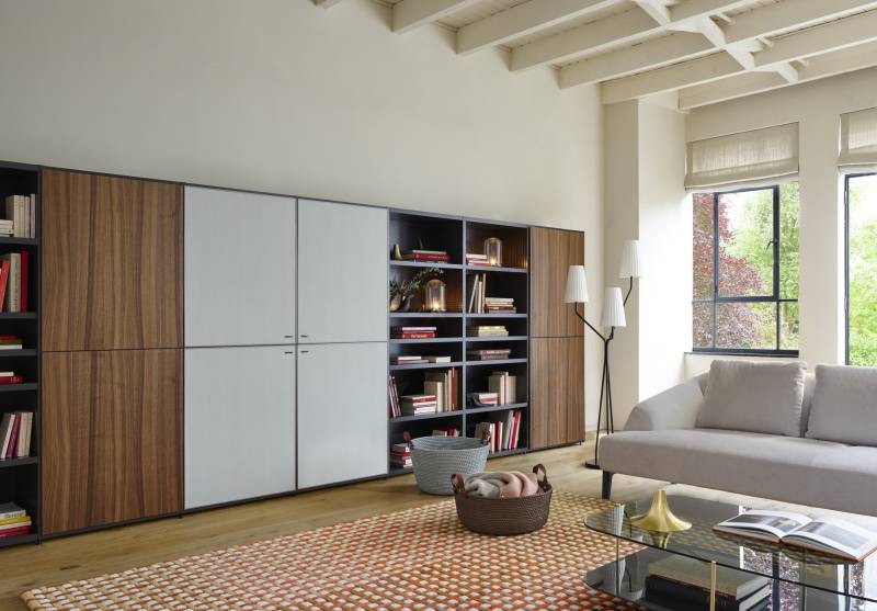 Meuble de séjour bibliothèque sur mesure chez Showroom443 à Nîmes