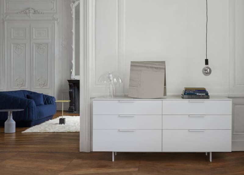 Meubles de rangement contemporains avec la collection Everywhere de la marque Cinna, commode 6 tiroirs à Nîmes
