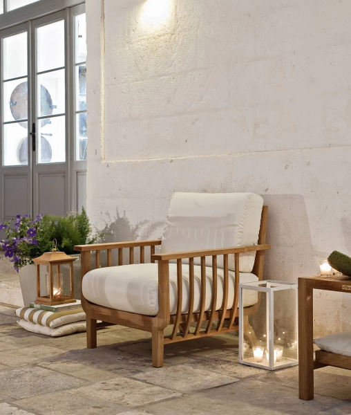 Fauteuil de jardin en bois chelsea pour décorer votre extérieur chez Showroom443