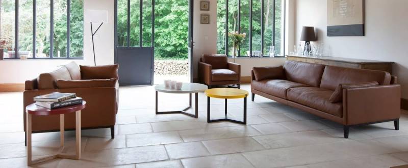 canapé en cuir haut de gamme français de chez DUVIVIER à Nîmes proche d'Uzès