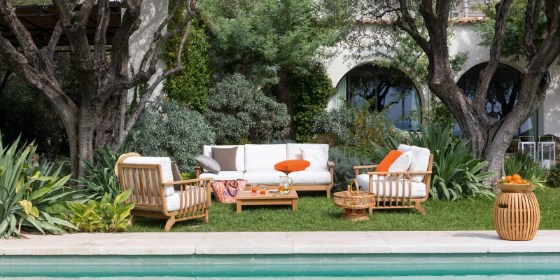 Fauteuil de jardin en bois pour décorer votre extérieur Unopiù chez Showroom443