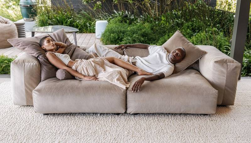 canapé modulable VETSAK brun sur Nîmes proche de Montpellier