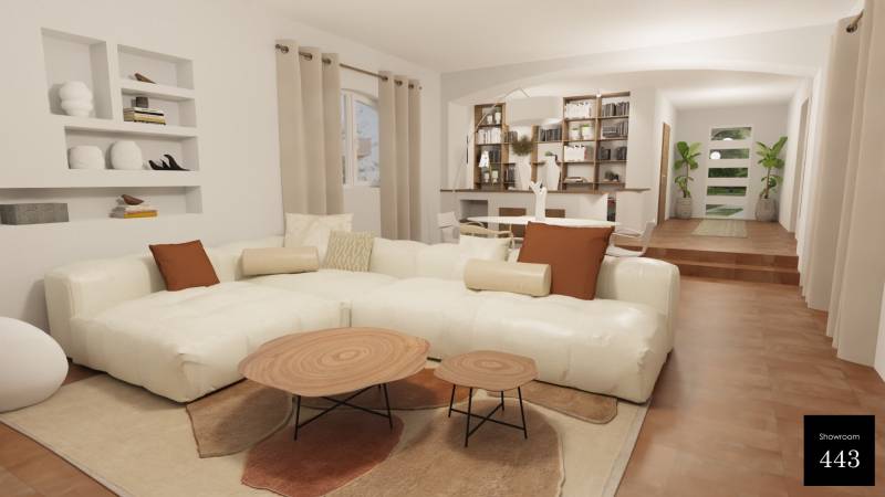 Architecte décorateur d'intérieur aménagement d'une pièce à vivre à Nîmes chez Showroom443